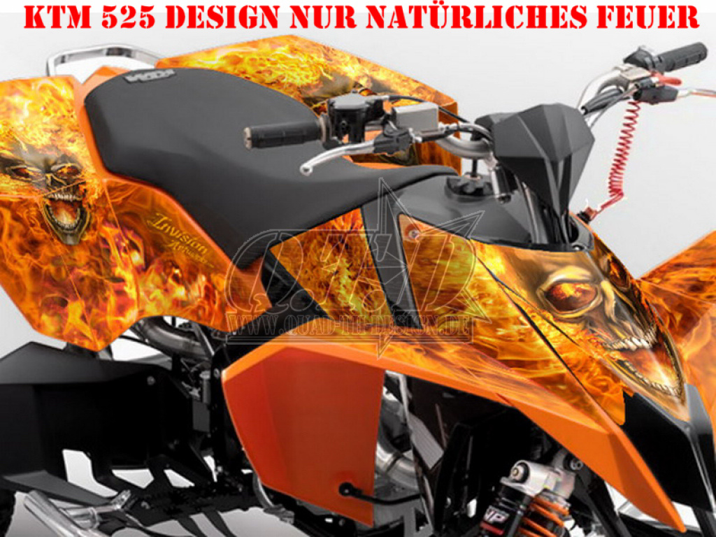 Nitro Orange, Fire Color = Natural for KTM Quad SX/XC 450/505/525